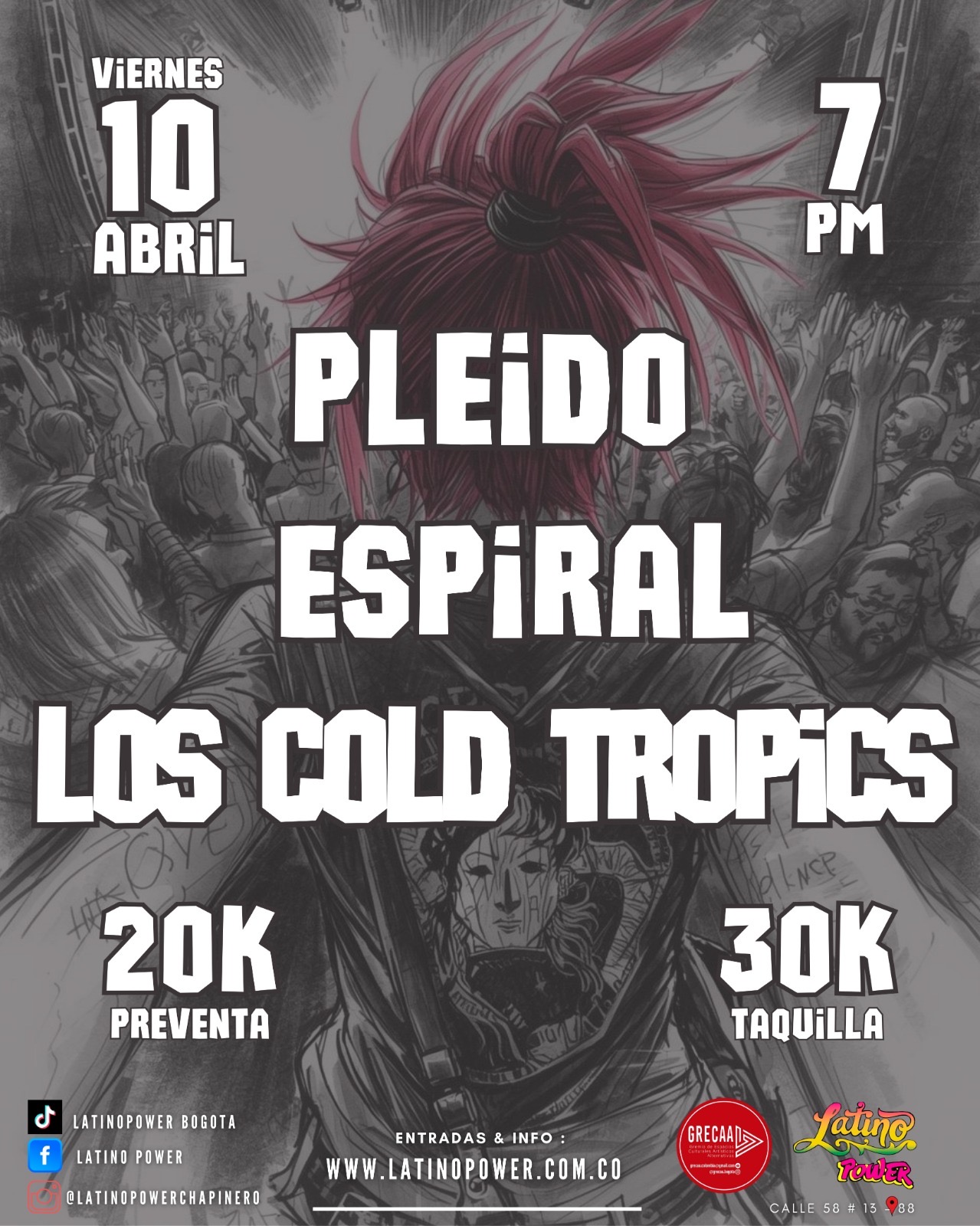 Los Cold trópics/espiral/pleido